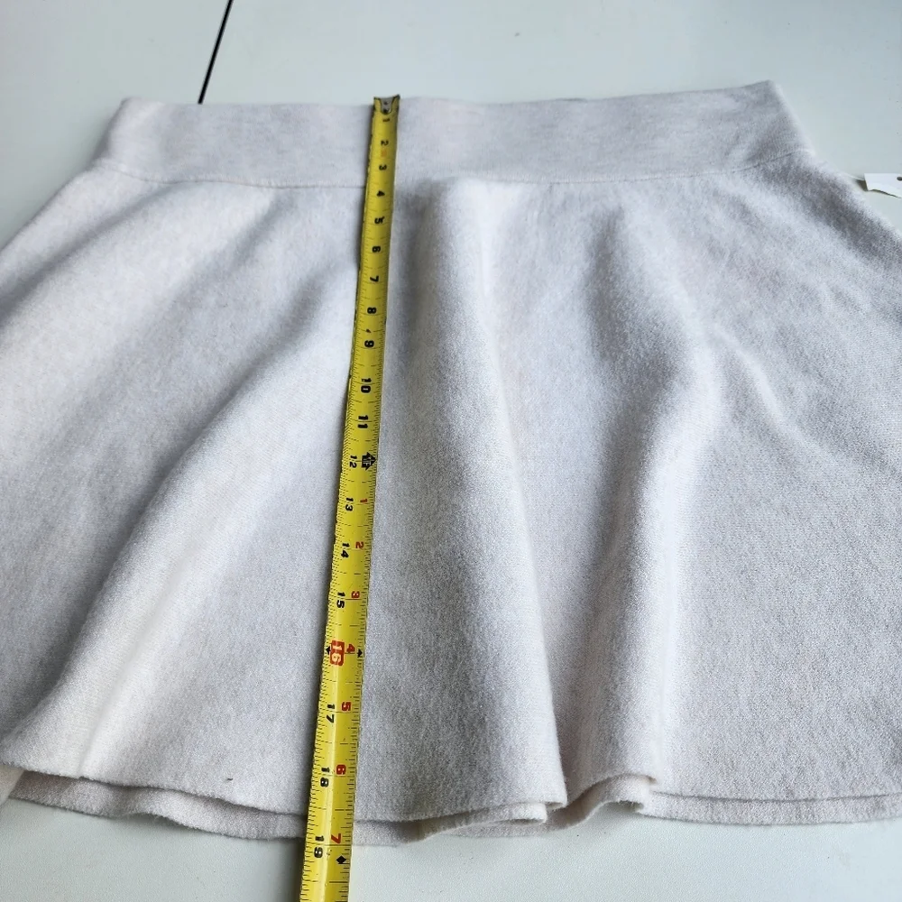 NWT A New Day Skater Sweater Skirt Mini  Oatmeal Color Women Oatmeal Size XL